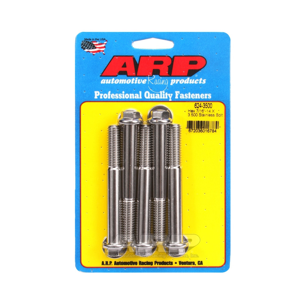 Universele bevestigingsmiddelen ARP 7/16-14 - Roestvrij staal Hex x5 - ARP-624-3500 - 624-3500 - 3666618192475