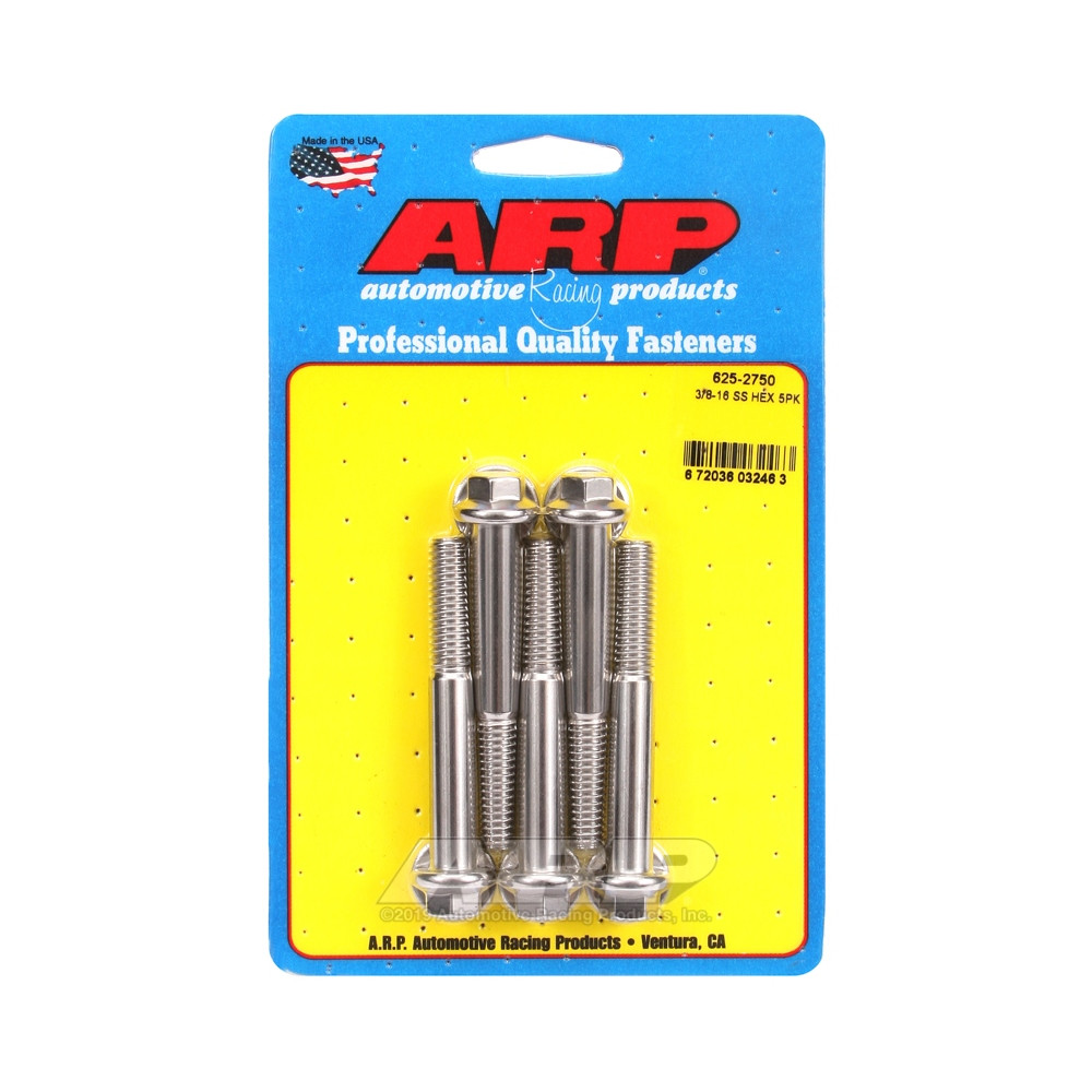 Boulonnerie universelle ARP tête STD 3/8-16 - Inox Hex x5 - ARP-625-2750 - 625-2750 - 3666618192628
