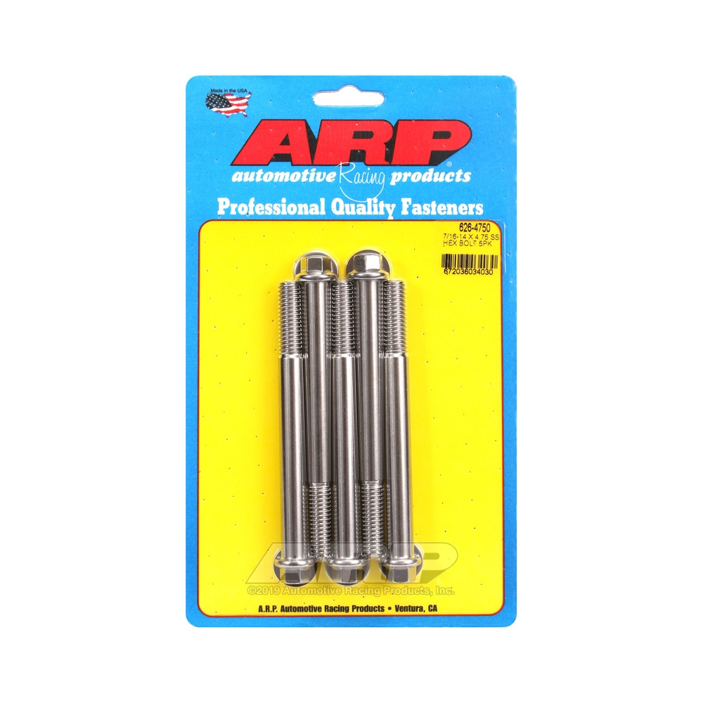 Universele bevestigingsmiddelen ARP 7/16-14 - Roestvrij staal Hex x5 - ARP-626-4750 - 626-4750 - 3666618192819