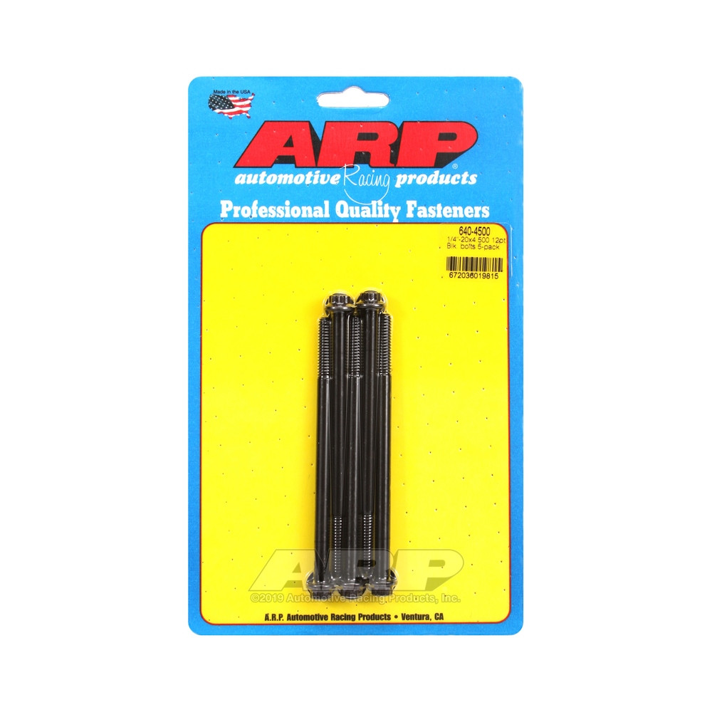 Universele Bevestigingsmiddelen ARP 1/4-20 - Zwart Oxide 12 St x5 - ARP-640-4500 - 640-4500 - 3666618193205