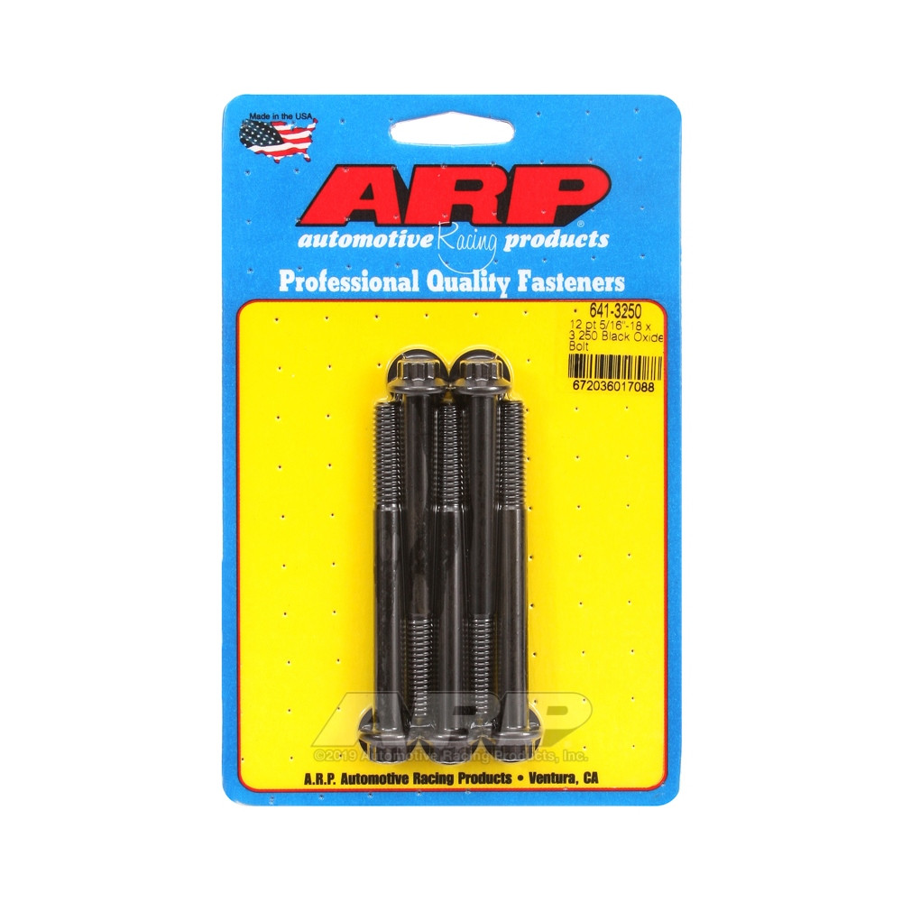 Bullone universale ARP 5/16-18 - Nero Oxyde 12 Pts x5 - ARP-641-3250 - 641-3250 - 3666618193335