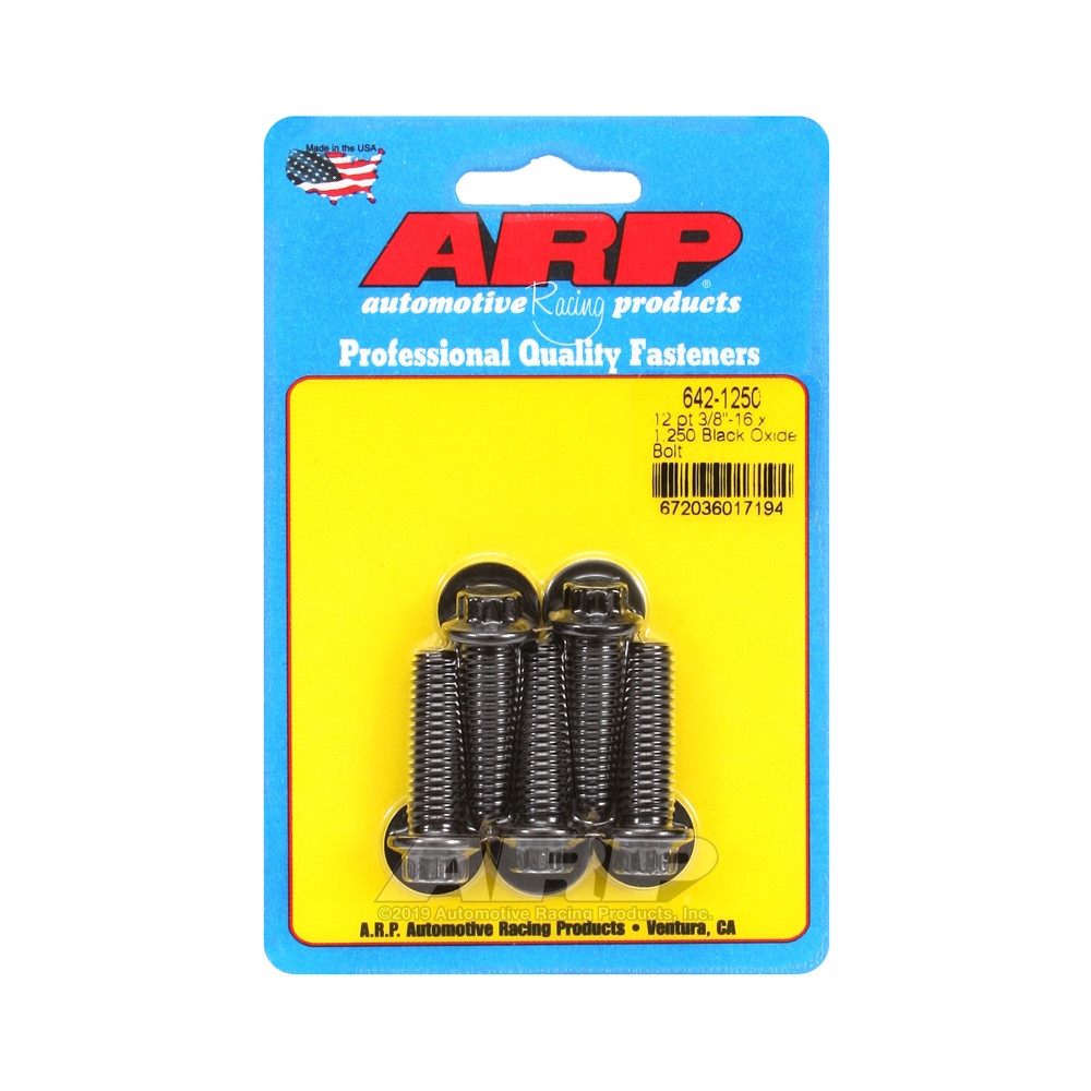 Bullone universale ARP a testa piccola 3/8-16 - Ossido nero 12 pts x5 - ARP-642-1250 - 642-1250 - 3666618193441
