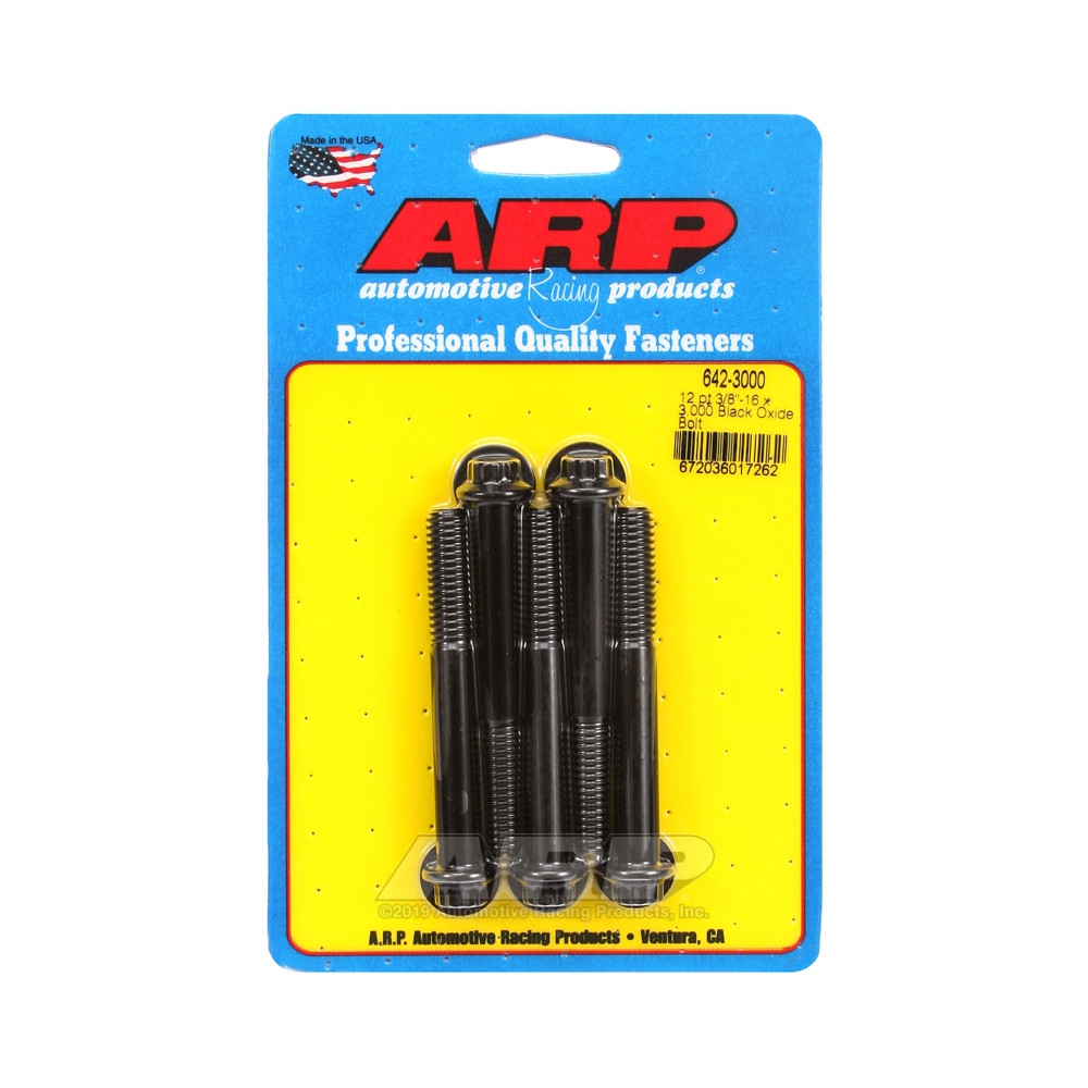 Boulonnerie universelle ARP petite tête 3/8-16 - Black Oxyde 12 Pts x5 - ARP-642-3000 - 642-3000 - 3666618193519