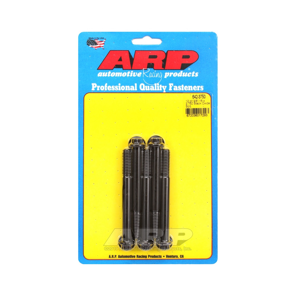 ARP Universal small head bolt 3/8-16 - Black Oxide 12 Pts x5 - ARP-642-3750 - 642-3750 - 3666618193540