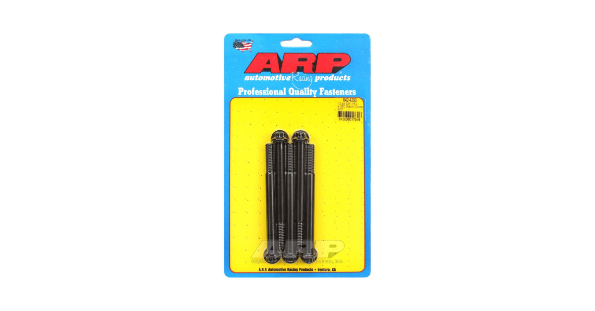 Bullone universale ARP a testa piccola 3/8-16 - Ossido nero 12 pts x5