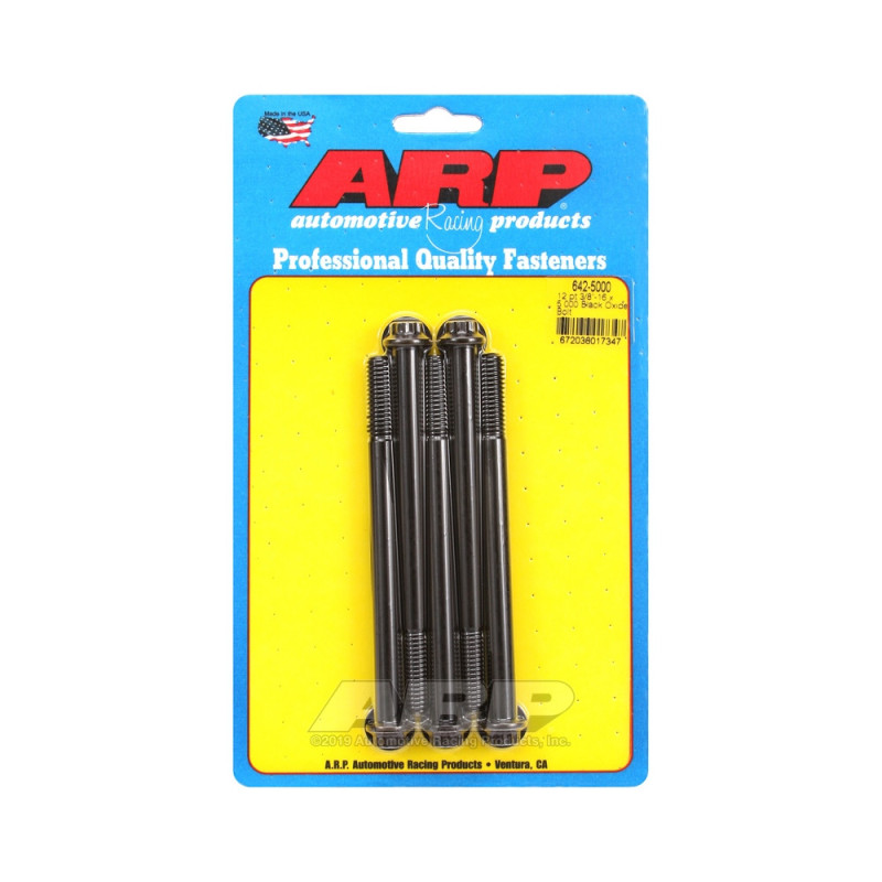 Bullone universale ARP a testa piccola 3/8-16 - Ossido nero 12 pts x5 - ARP-642-5000 - 642-5000 - 3666618193595