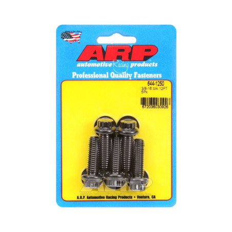 Universele bouten ARP kop STD 3/8-16 - Black Oxide 12 Pts x5