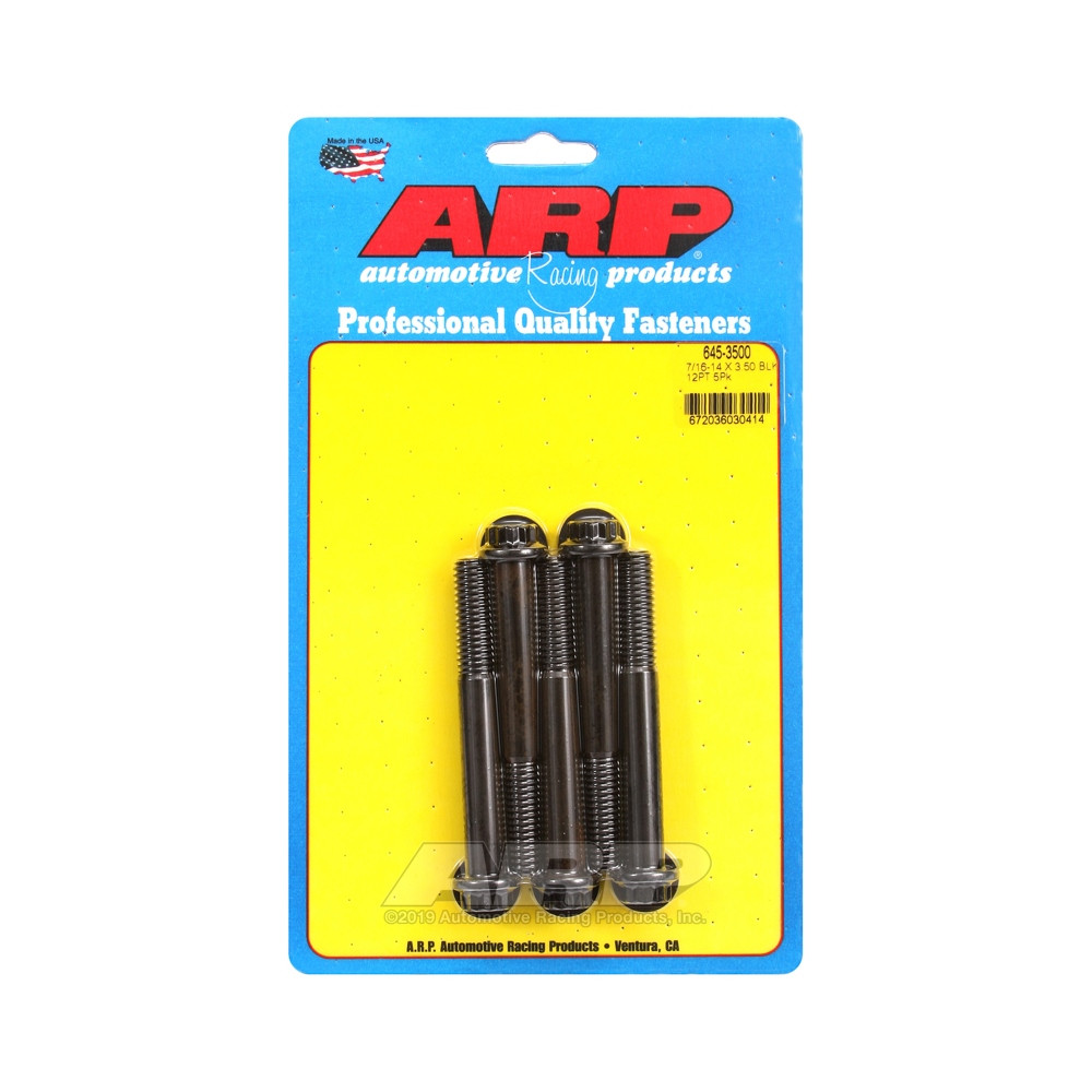 Bullone universale ARP 7/16-14 - Ossido nero 12 pti x5 - ARP-645-3500 - 645-3500 - 3666618193977