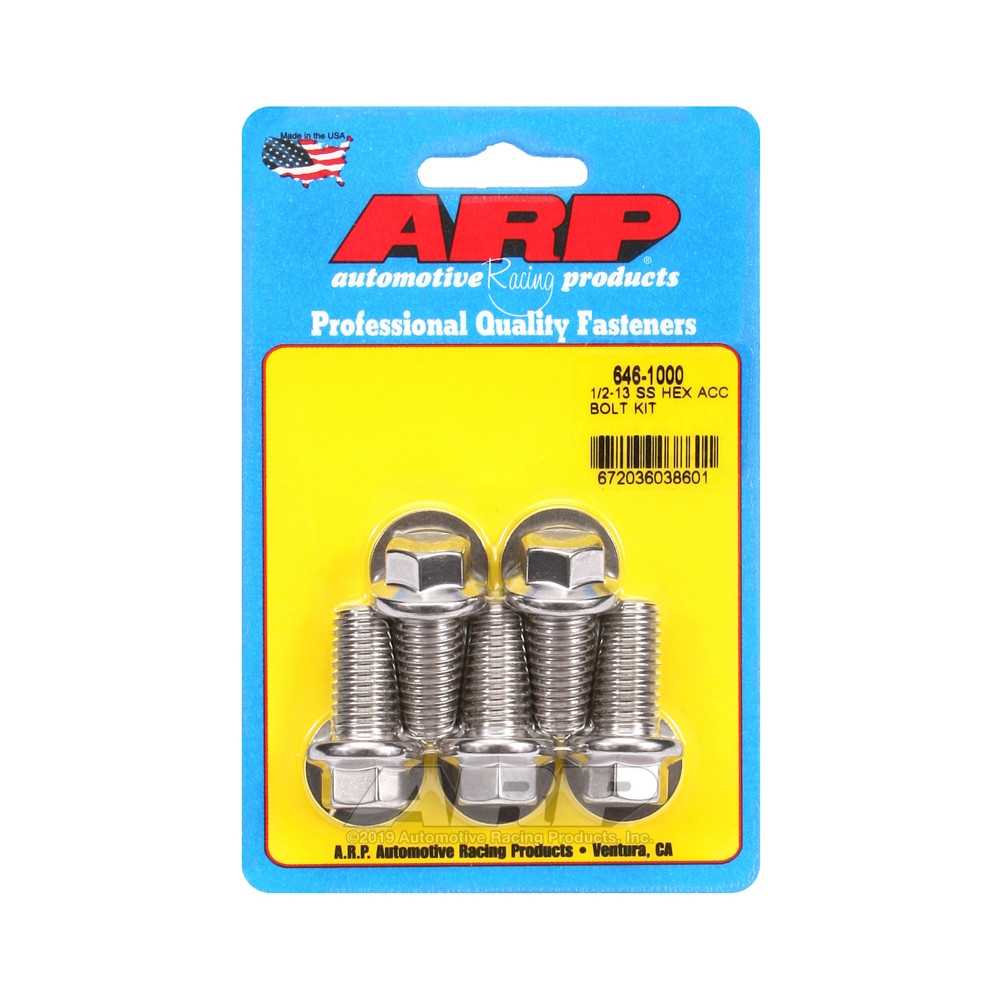 Bullone universale ARP 1/2-13 - Esagonale inox x5 - ARP-646-1000 - 646-1000 - 3666618194042