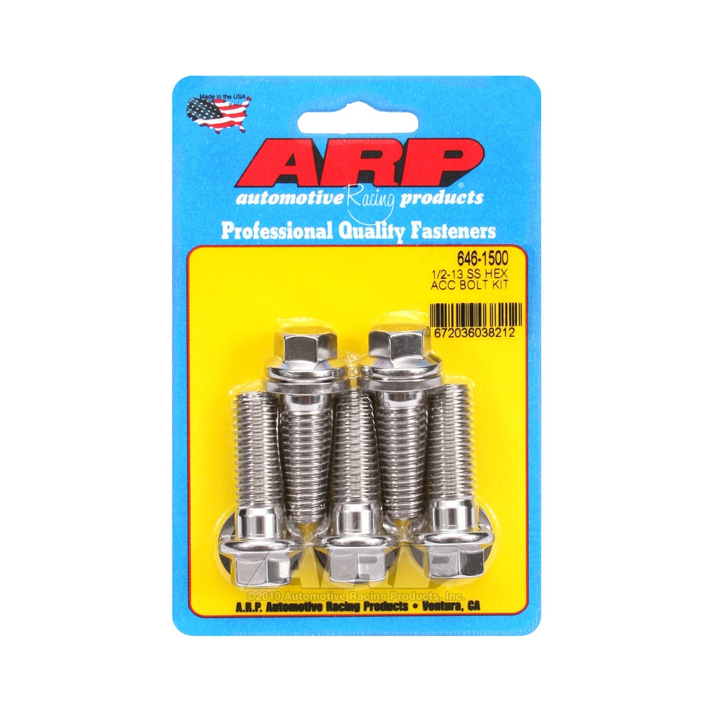 Universele bevestigingsmiddelen ARP 1/2-13 - Roestvrij staal Hex x5 - ARP-646-1500 - 646-1500 - 3666618194066