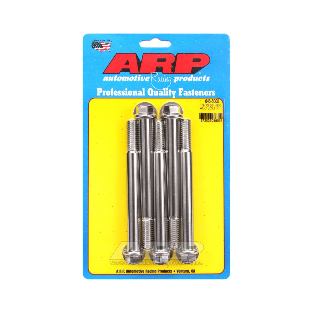 Universele bevestigingsmiddelen ARP 1/2-13 - Roestvrij staal Hex x5 - ARP-646-5000 - 646-5000 - 3666618194202