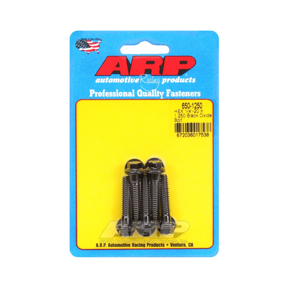 Bullone universale ARP 1/4-20 - Ossido nero esagonale x5 - ARP-650-1250 - 650-1250 - 3666618194288