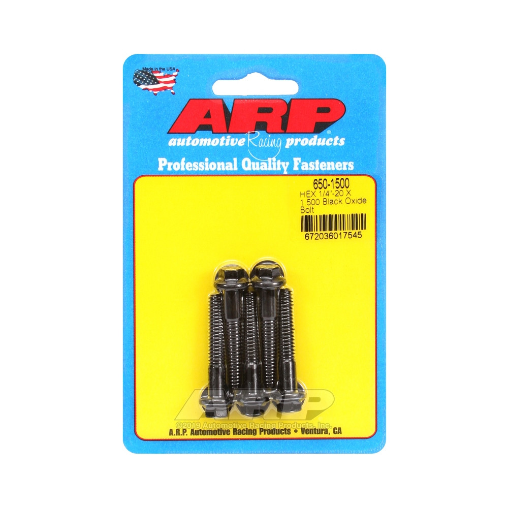 Boulonnerie universelle ARP 1/4-20 - Black Oxyde Hex x5 - ARP-650-1500 - 650-1500 - 3666618194295