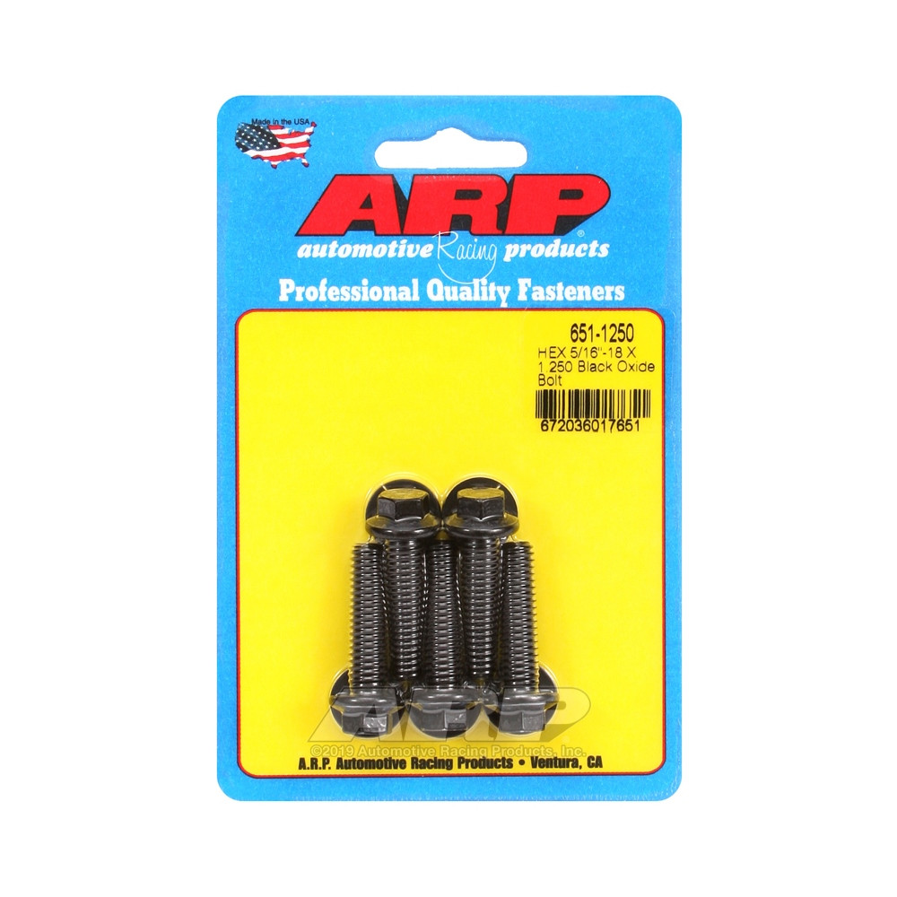Boulonnerie universelle ARP 5/16-18 - Black Oxyde Hex x5 - ARP-651-1250 - 651-1250 - 3666618194462