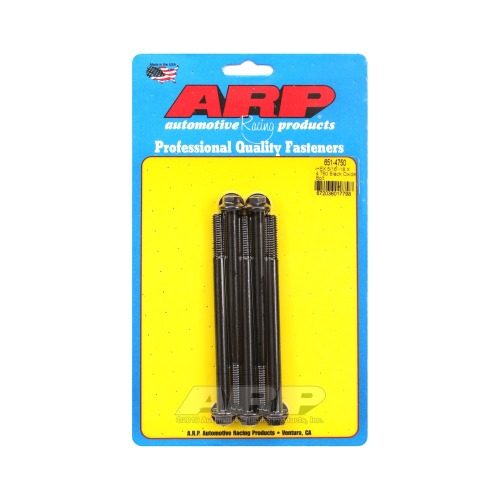 Boulonnerie universelle ARP 5/16-18 - Black Oxyde Hex x5 - ARP-651-4750 - 651-4750 - 3666618194608