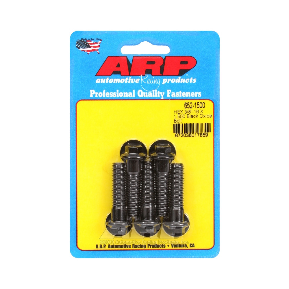 ARP Universal small head bolt 3/8-16 - Black Oxyde Hex x5 - ARP-652-1500 - 652-1500 - 3666618194660