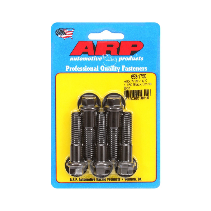 Bullone universale ARP 7/16-14 - Nero Oxyde Hex x5 - ARP-653-1750 - 653-1750 - 3666618194820