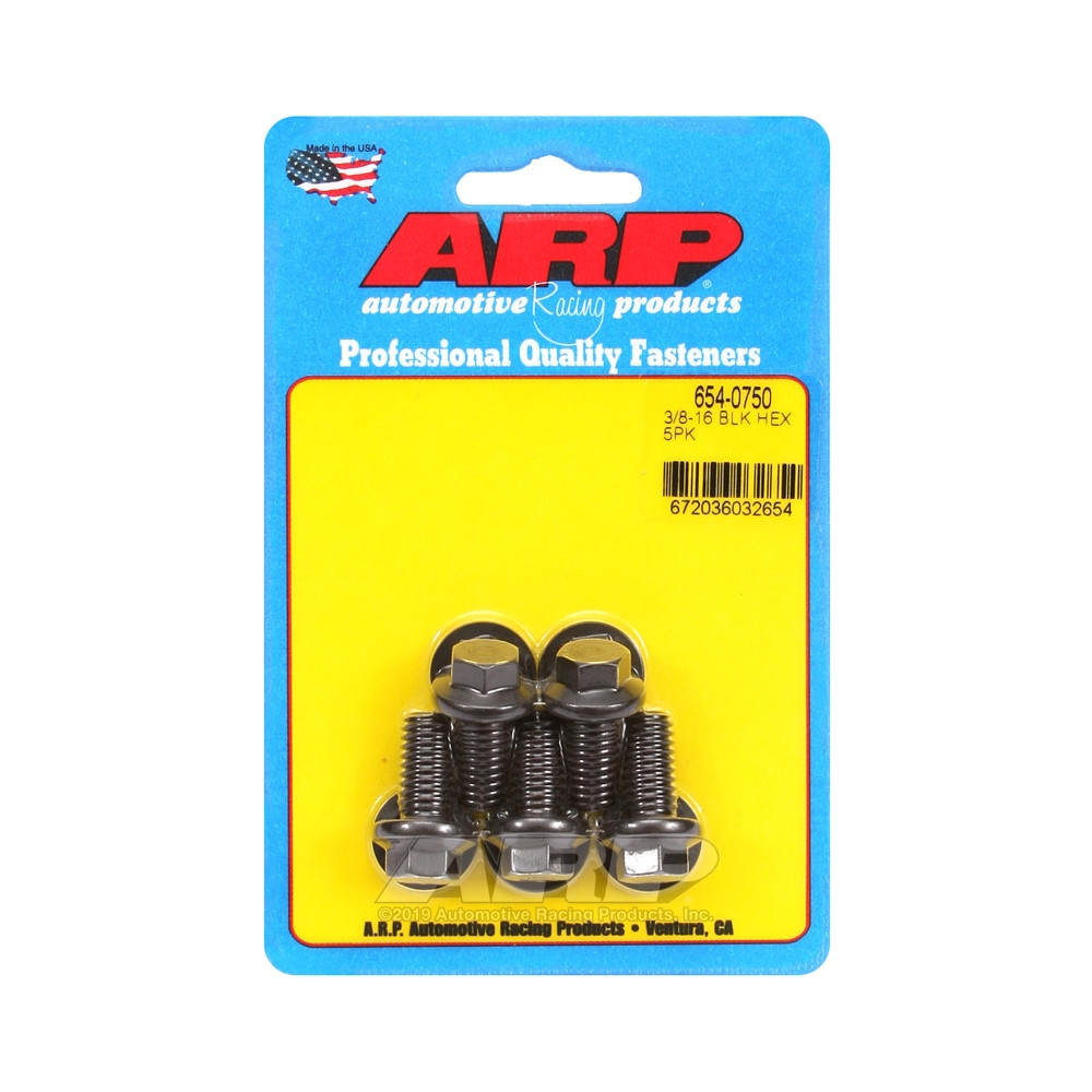 Boulonnerie universelle ARP tête STD 3/8-16 - Black Oxyde Hex x5 - ARP-654-0750 - 654-0750 - 3666618194967
