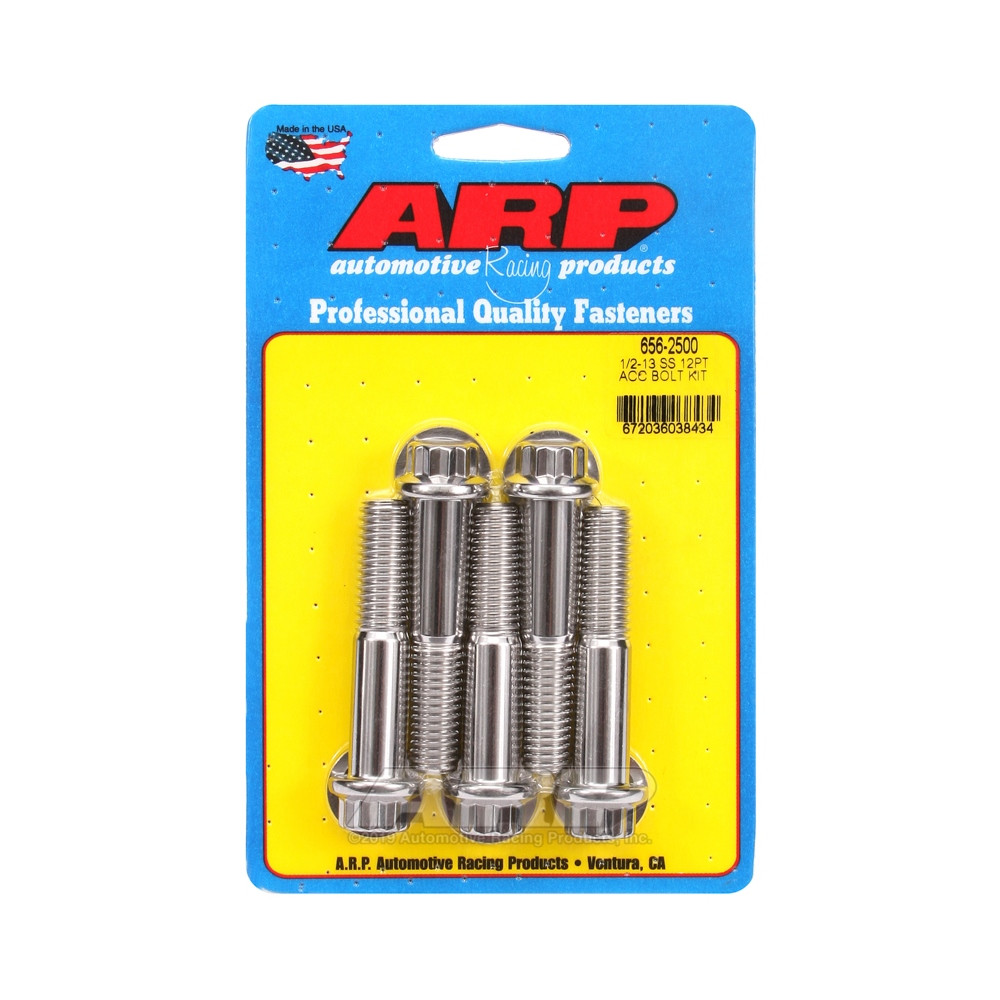 Universal Bolt ARP 1/2-13 - Stainless Steel 12 Pts x5 - ARP-656-2500 - 656-2500 - 3666618195315