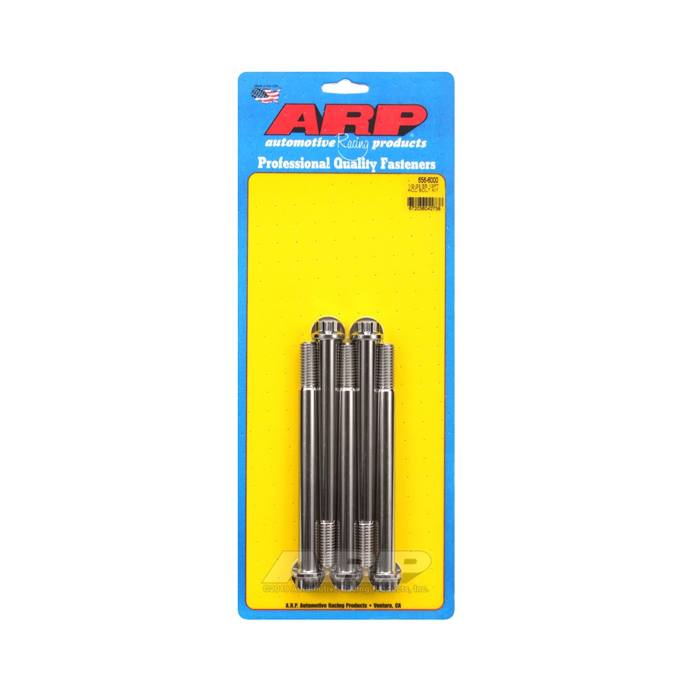 Universal Bolt ARP 1/2-13 - Stainless Steel 12 Pts x5 - ARP-656-6000 - 656-6000 - 3666618195452