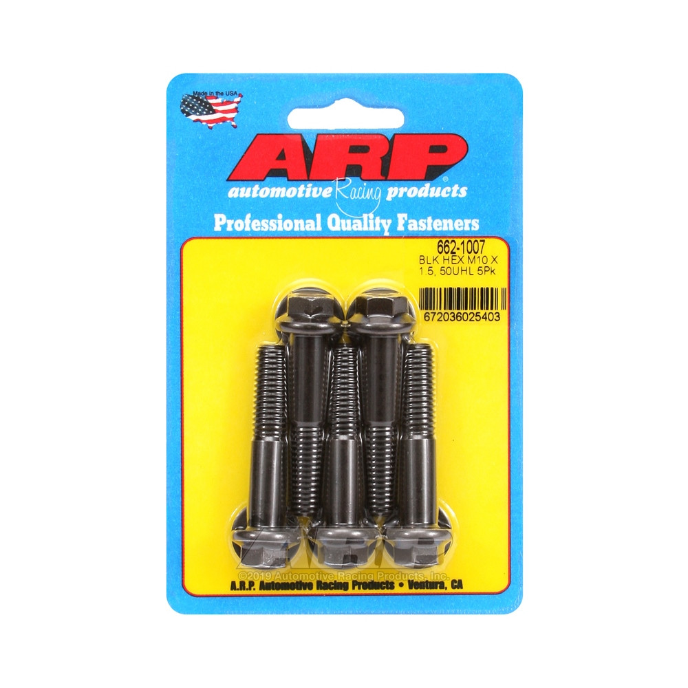 Universele Bevestigingsmiddelen ARP M10 x 1.50 - Zwart Oxide Hex x5 - ARP-662-1007 - 662-1007 - 3666618195889