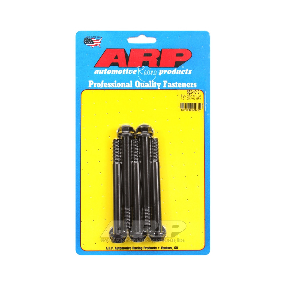 Universele Bevestigingsmiddelen ARP M10 x 1.50 - Zwart Oxide Hex x5 - ARP-662-1012 - 662-1012 - 3666618195933