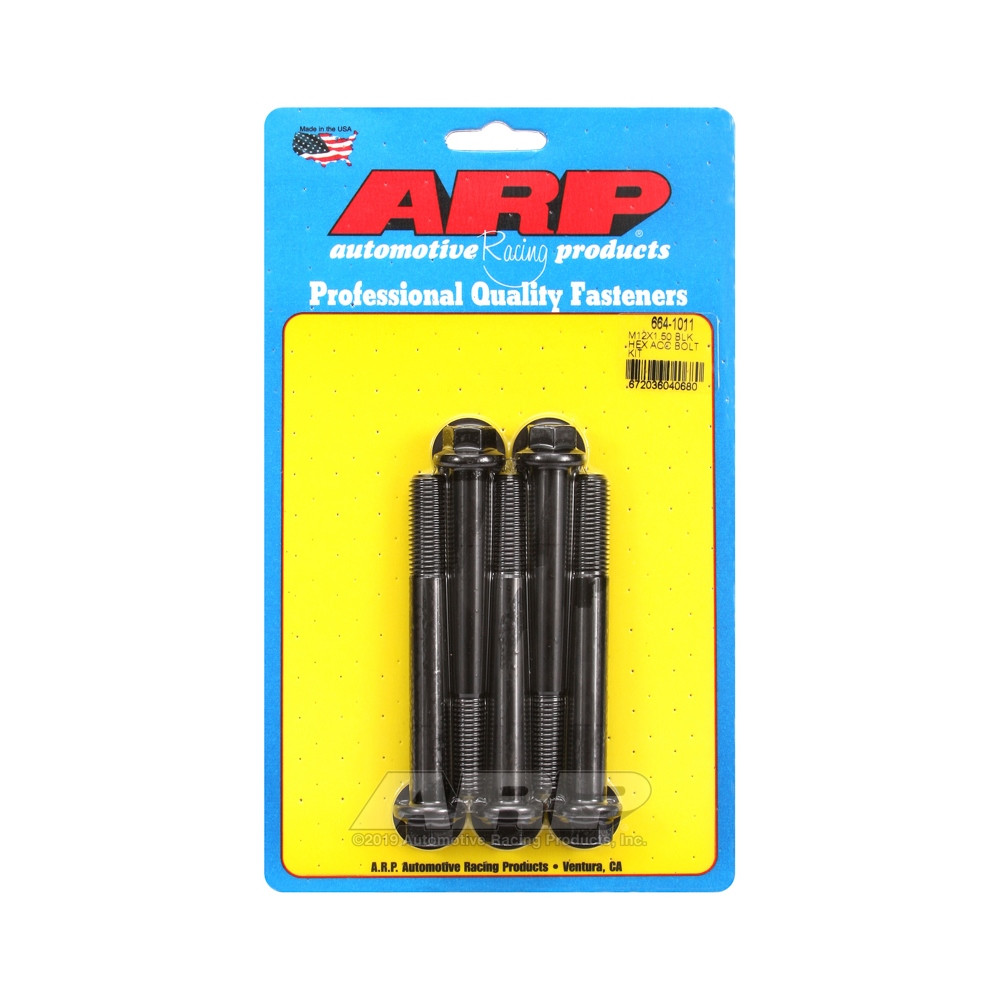 ARP Universal Bolt M12 x 1.50 - Black Oxyde Hex x5 - ARP-664-1011 - 664-1011 - 3666618196169