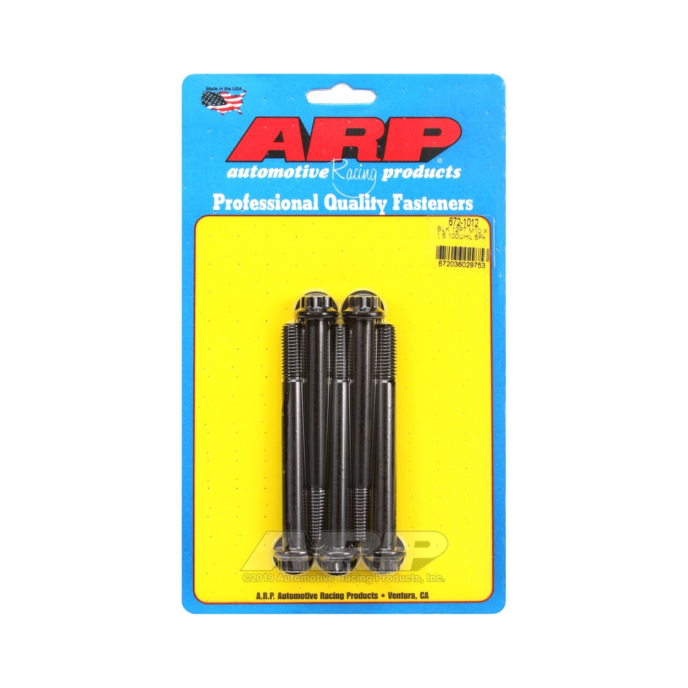 Universele Bevestigingsmiddelen ARP M10 x 1.50 - Zwart Oxide 12 St x5 - ARP-672-1012 - 672-1012 - 3666618196756