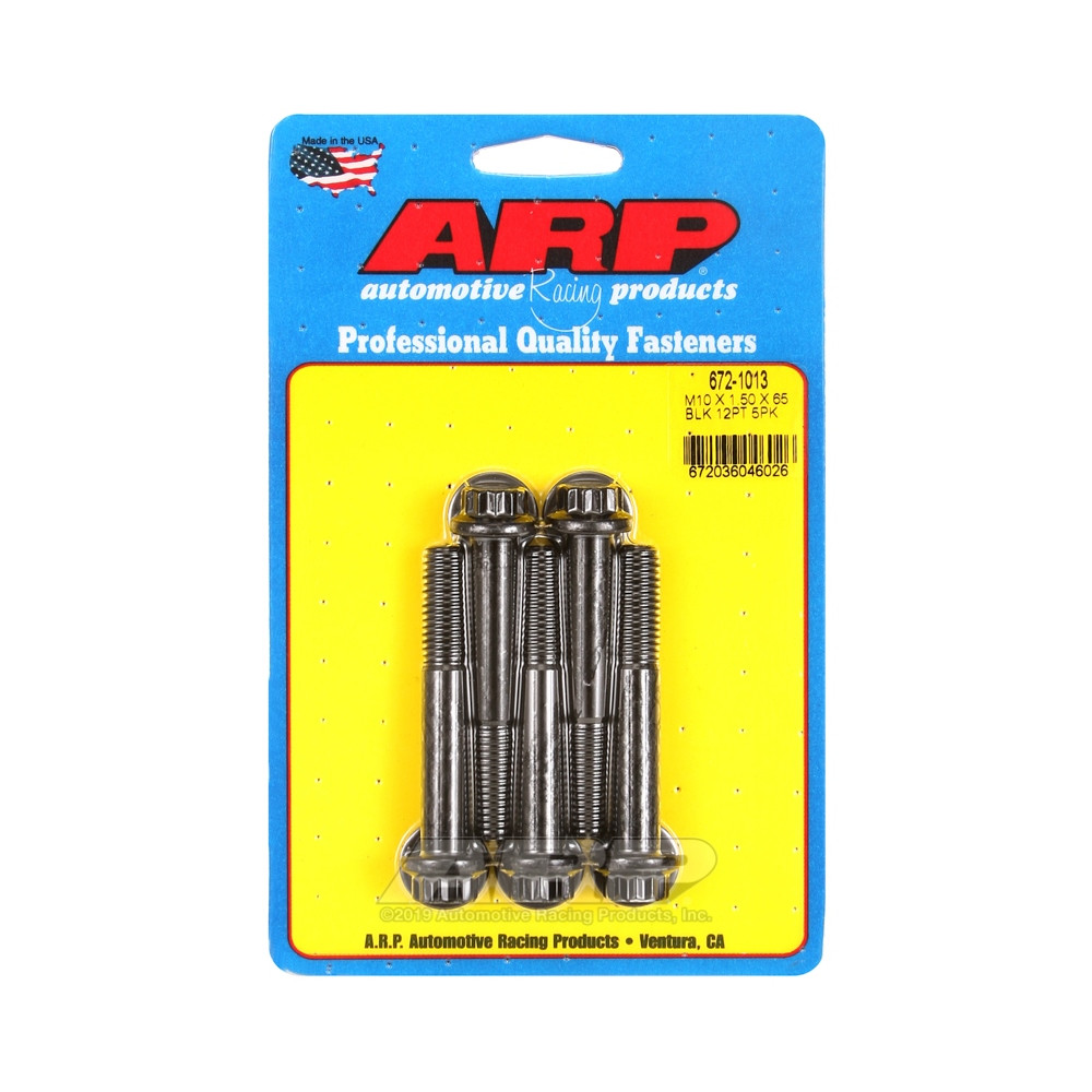 Universele Bevestigingsmiddelen ARP M10 x 1.50 - Zwart Oxide 12 St x5 - ARP-672-1013 - 672-1013 - 3666618196763