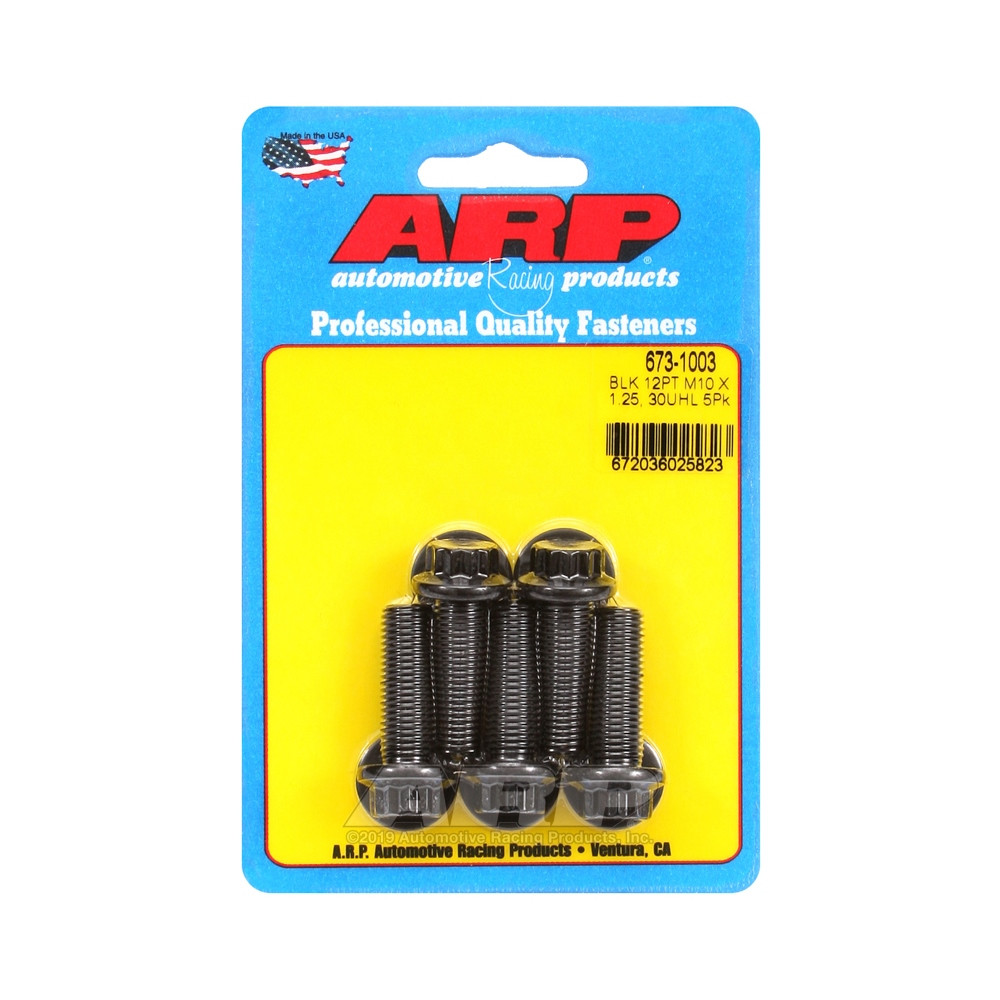Bullone universale ARP M10 x 1,25 - Oxyde nero 12 pz. x5 - ARP-673-1003 - 673-1003 - 3666618196794