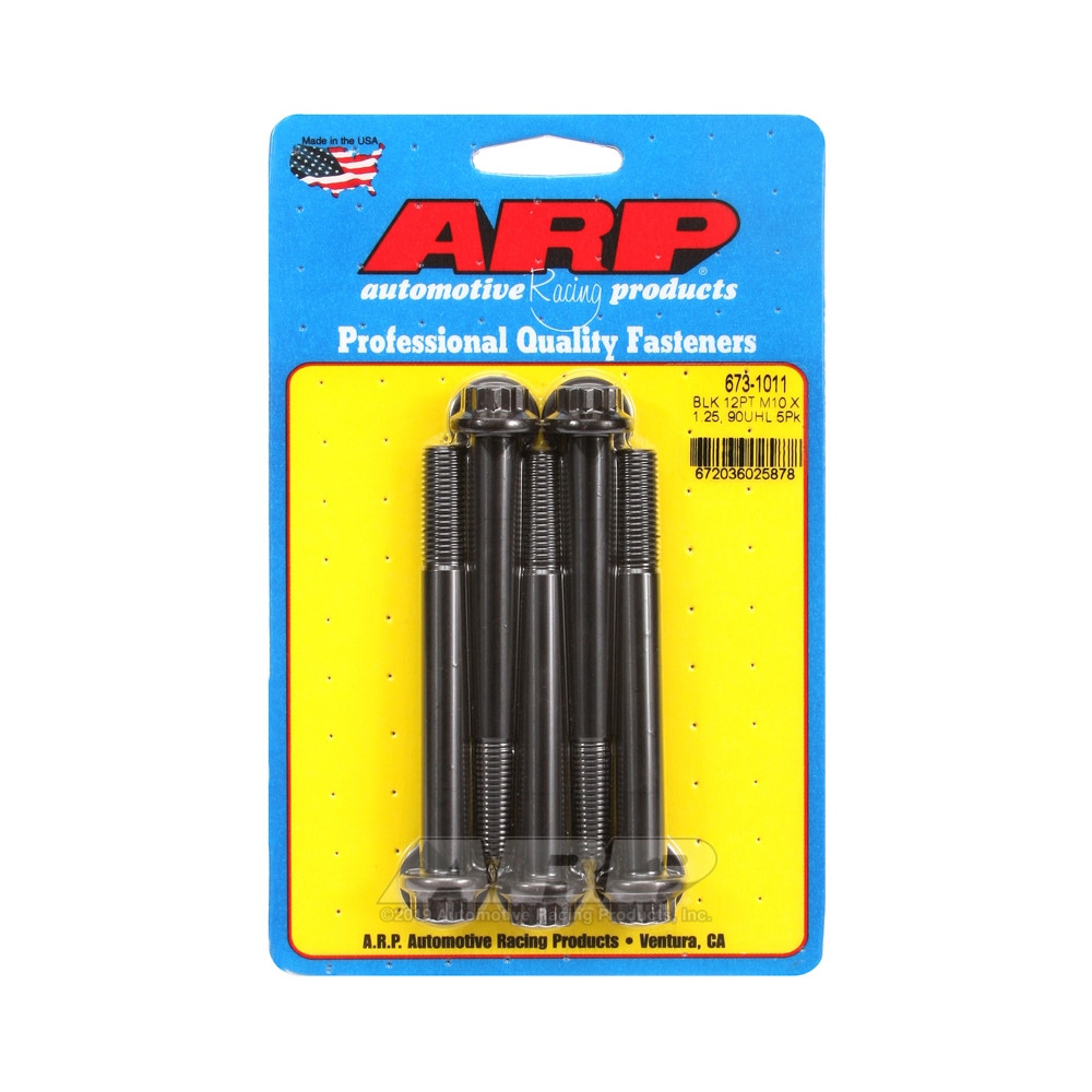 Boulonnerie universelle ARP M10 x 1.25 - Black Oxyde 12 Pts x5 - ARP-673-1011 - 673-1011 - 3666618196862