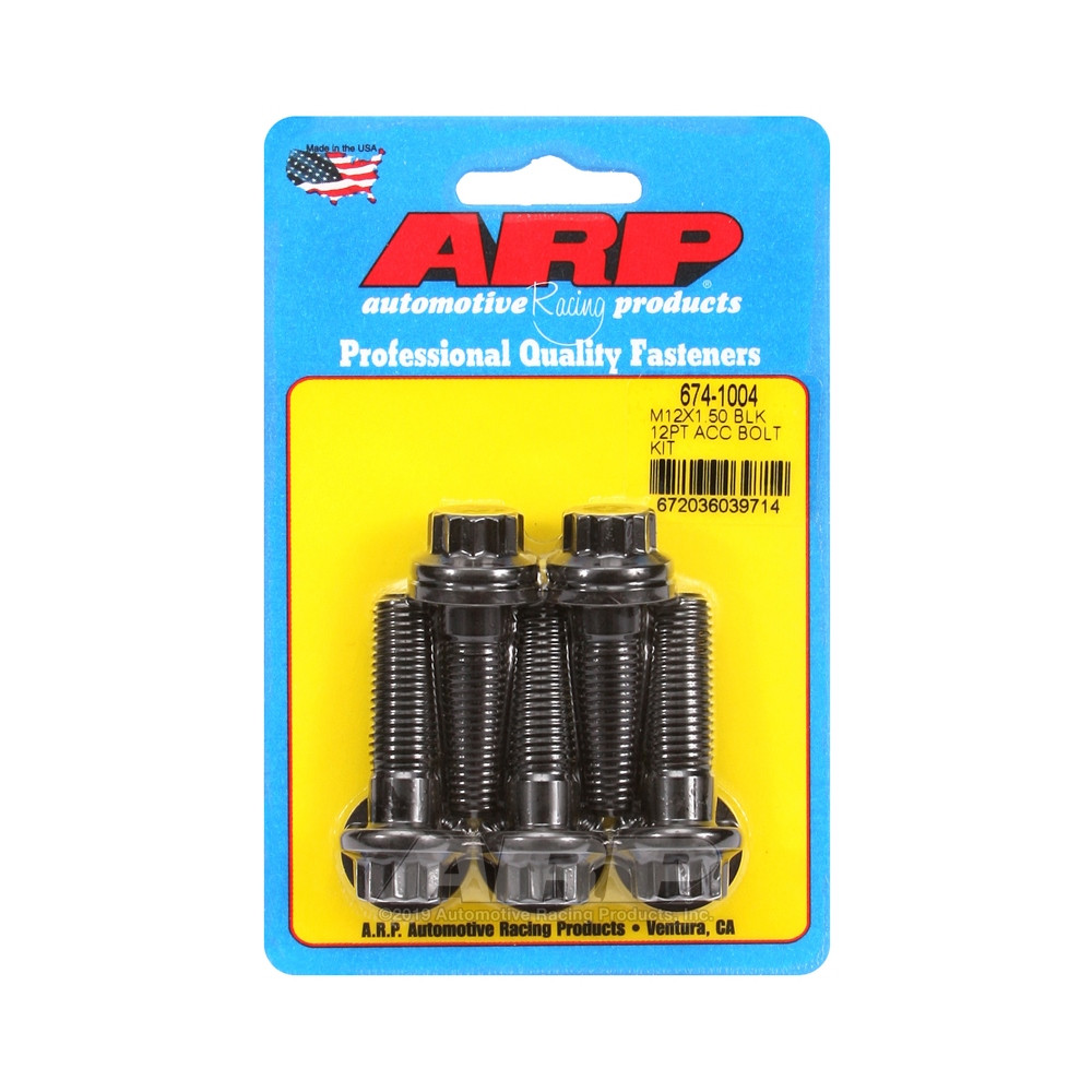 Universele Bevestigingsmiddelen ARP M12 x 1.50 - Zwart Oxide 12 St x5 - ARP-674-1004 - 674-1004 - 3666618196916