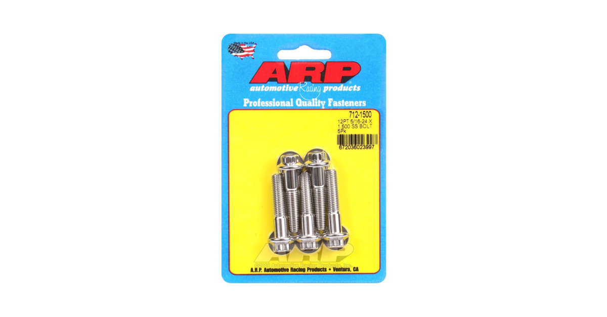 Bullone universale ARP 5/16-24 - Acciaio inox 12 pts x5