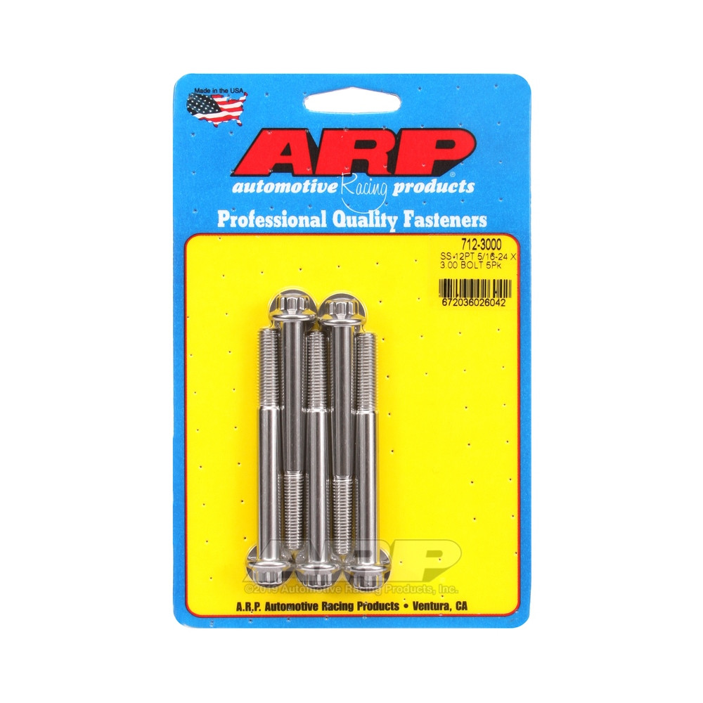 Boulonnerie universelle ARP 5/16-24 - Inox 12 Pts x5 - ARP-712-3000 - 712-3000 - 3666618197456