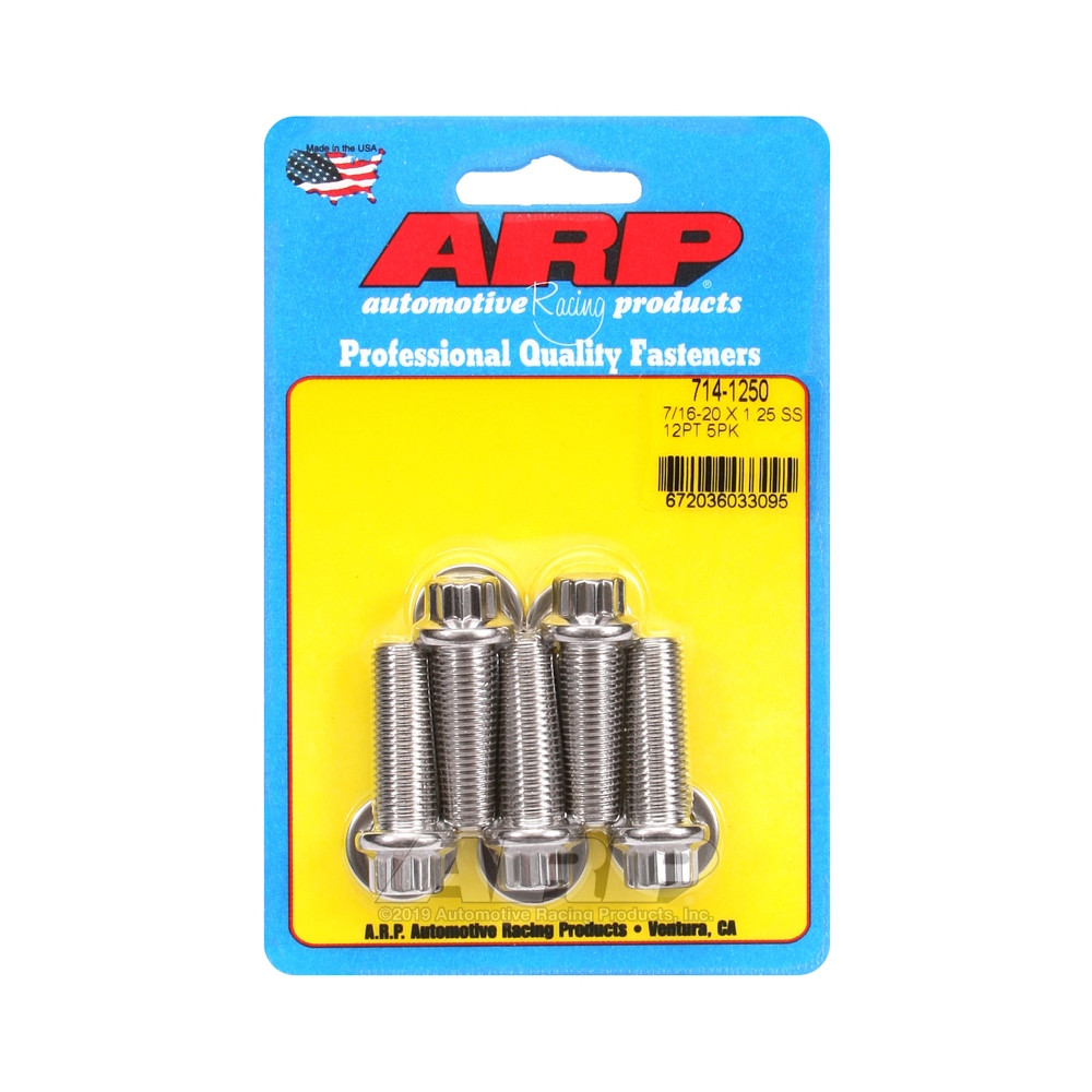 Boulonnerie universelle ARP 7/16-20 - Inox 12 Pts x5 - ARP-714-1250 - 714-1250 - 3666618197746