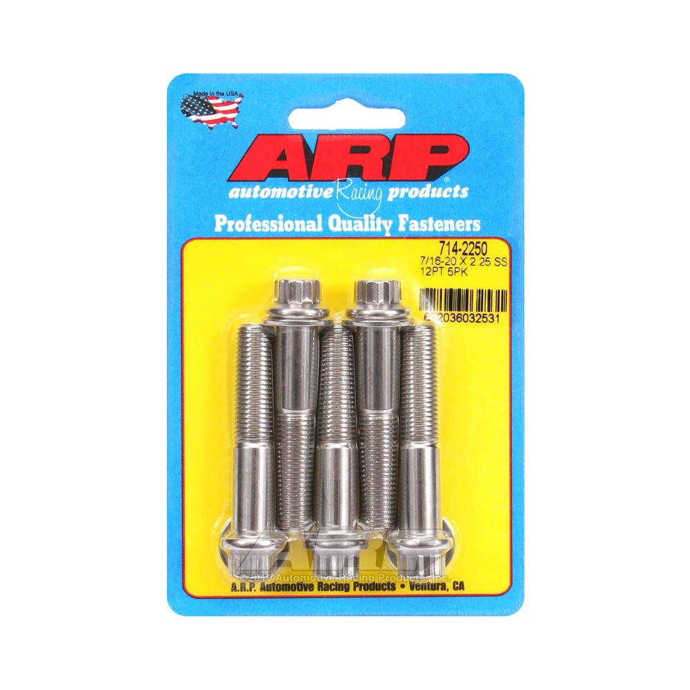 Bullone universale ARP 7/16-20 - Acciaio inox 12 pts x5 - ARP-714-2250 - 714-2250 - 3666618197784