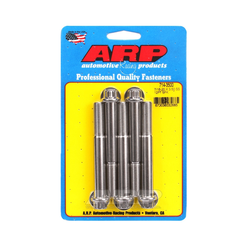 Universele bevestigingsmiddelen ARP 7/16-20 - Roestvrij staal 12 St x5 - ARP-714-3500 - 714-3500 - 3666618197838