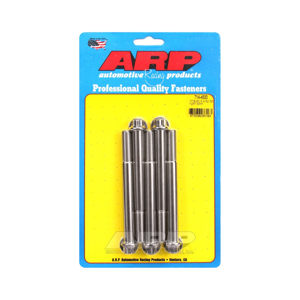 Boulonnerie universelle ARP 7/16-20 - Inox 12 Pts x5 - ARP-714-4500 - 714-4500 - 3666618197876
