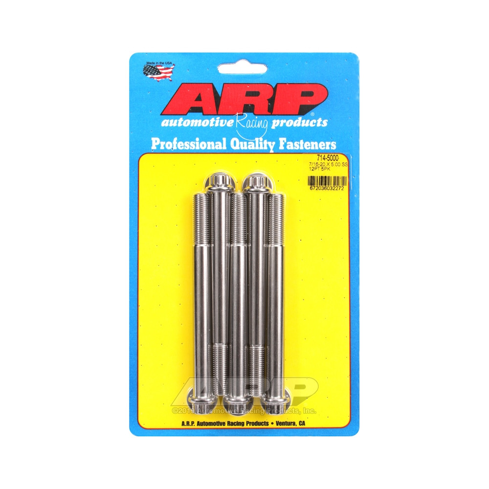 Universele bevestigingsmiddelen ARP 7/16-20 - Roestvrij staal 12 St x5 - ARP-714-5000 - 714-5000 - 3666618197890
