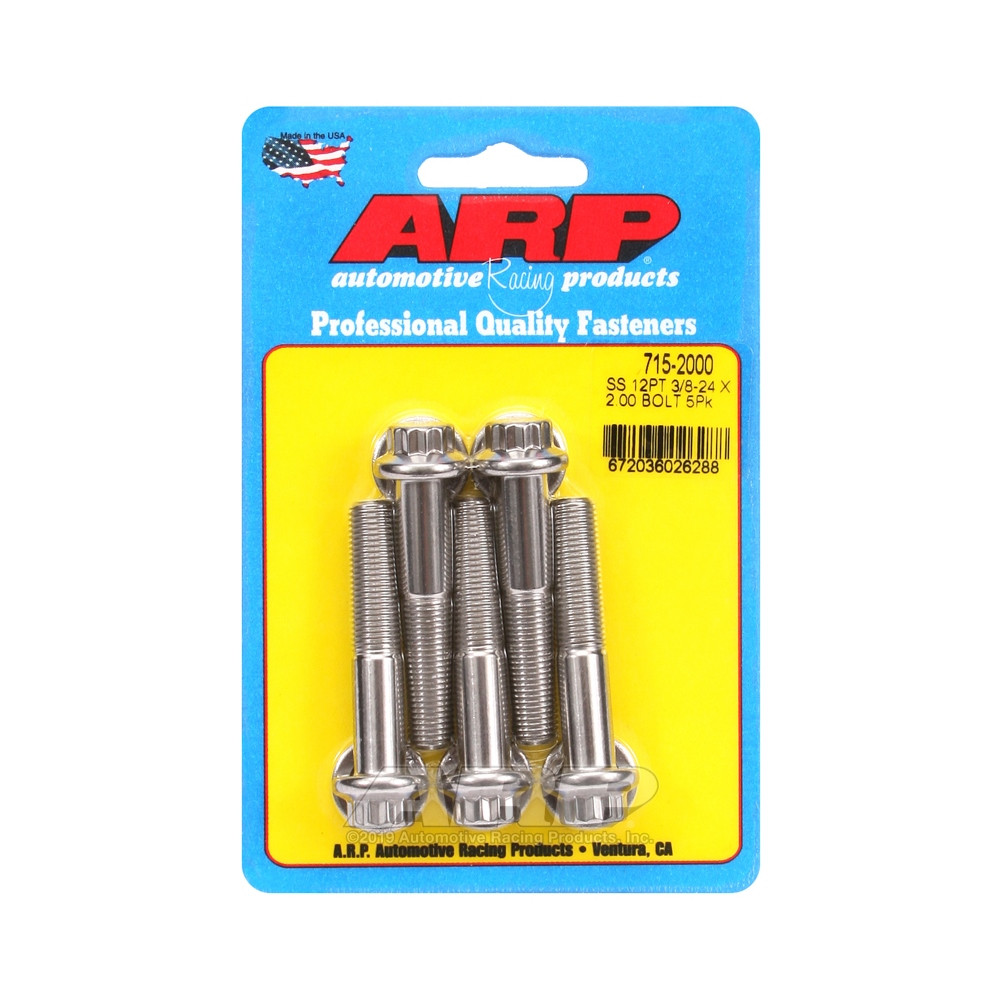 Boulonnerie universelle ARP tête STD 3/8-24 - Inox 12 Pts x5 - ARP-715-2000 - 715-2000 - 3666618197951