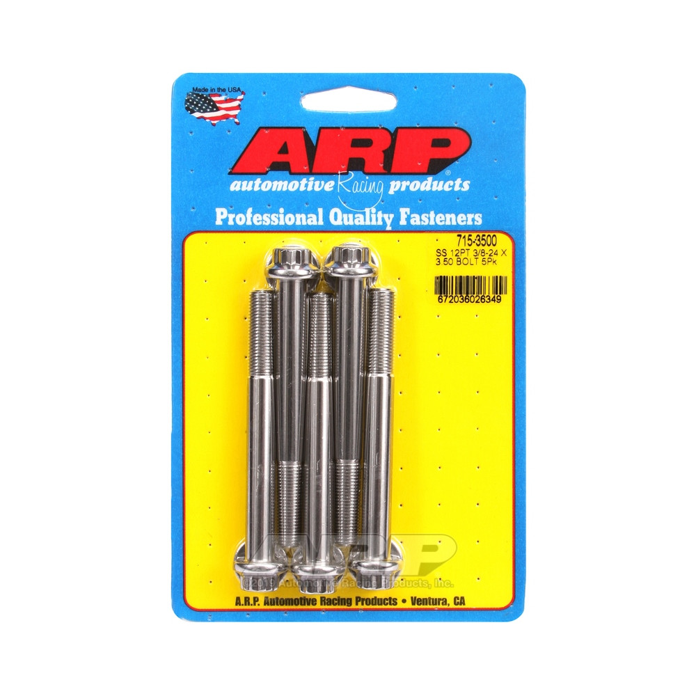 Bullone di testa universale ARP STD 3/8-24 - Acciaio inox 12 pz. x5 - ARP-715-3500 - 715-3500 - 3666618198019