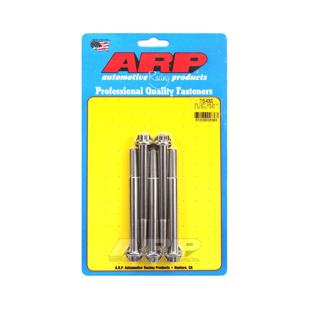 Universele bouten ARP kop STD 3/8-24 - Roestvast staal 12 Pts x5 - ARP-715-4000 - 715-4000 - 3666618198033