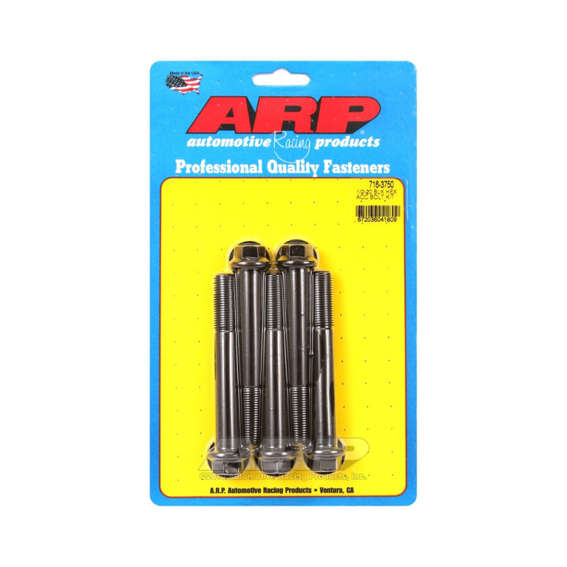 ARP Universal Bolt 1/2-20 - Black Oxyde Hex x5 - ARP-716-3750 - 716-3750 - 3666618198156