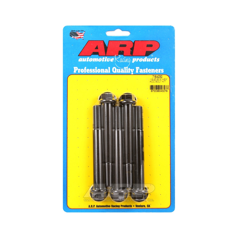 ARP Universal Bolt 1/2-20 - Black Oxyde Hex x5 - ARP-716-4250 - 716-4250 - 3666618198170