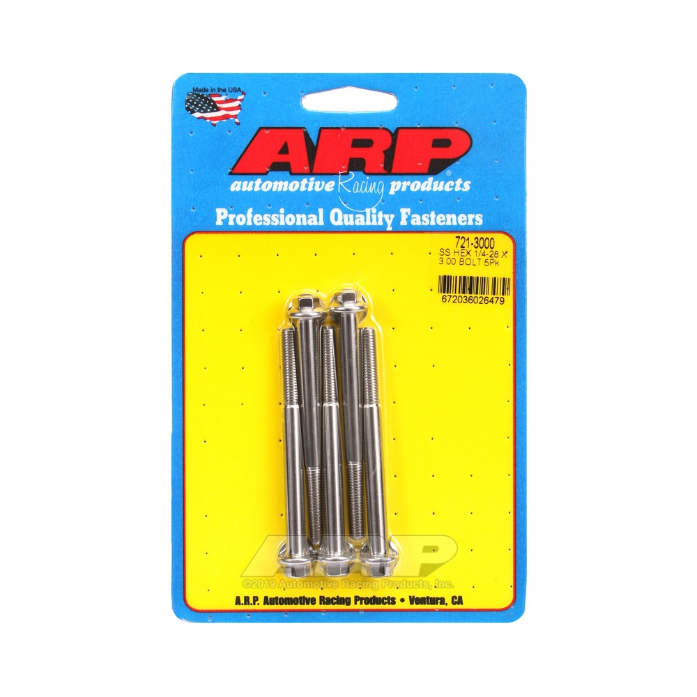 Bullone universale ARP 1/4-28 - Esagono inox x5 - ARP-721-3000 - 721-3000 - 3666618198378