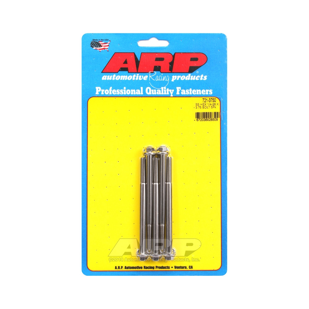 Boulonnerie universelle ARP 1/4-28 - Inox Hex x5 - ARP-721-3750 - 721-3750 - 3666618198408