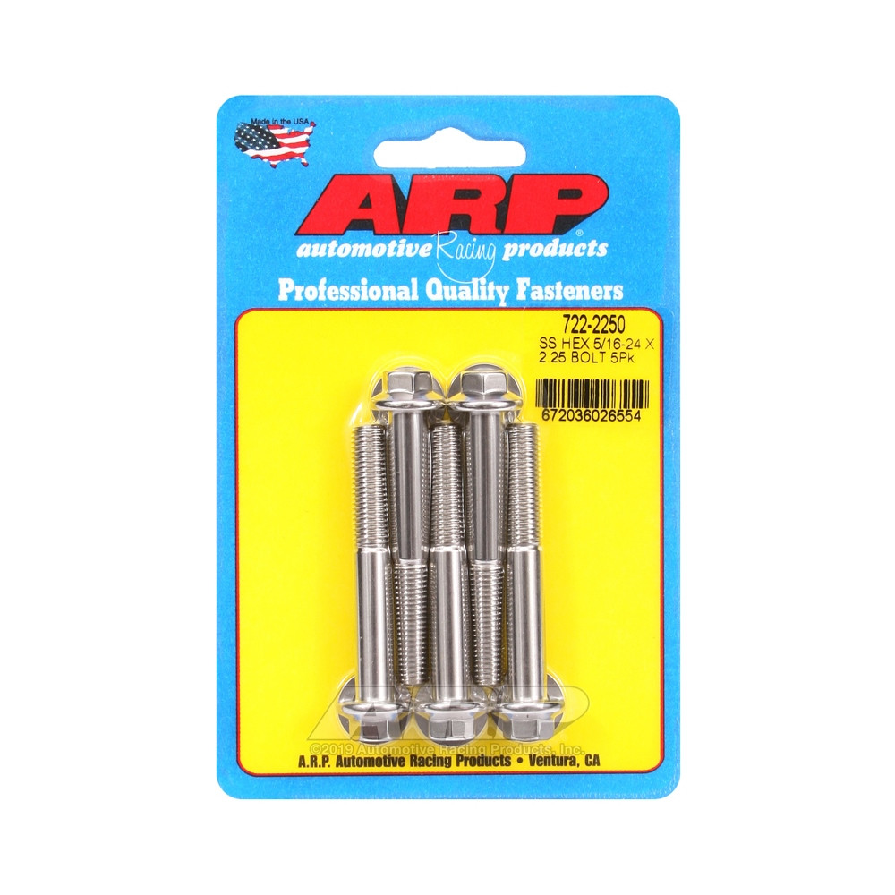Bullone universale ARP 5/16-24 - Acciaio inox x5 - ARP-722-2250 - 722-2250 - 3666618198514