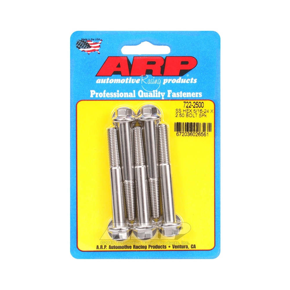 Boulonnerie universelle ARP 5/16-24 - Inox Hex x5 - ARP-722-2500 - 722-2500 - 3666618198521