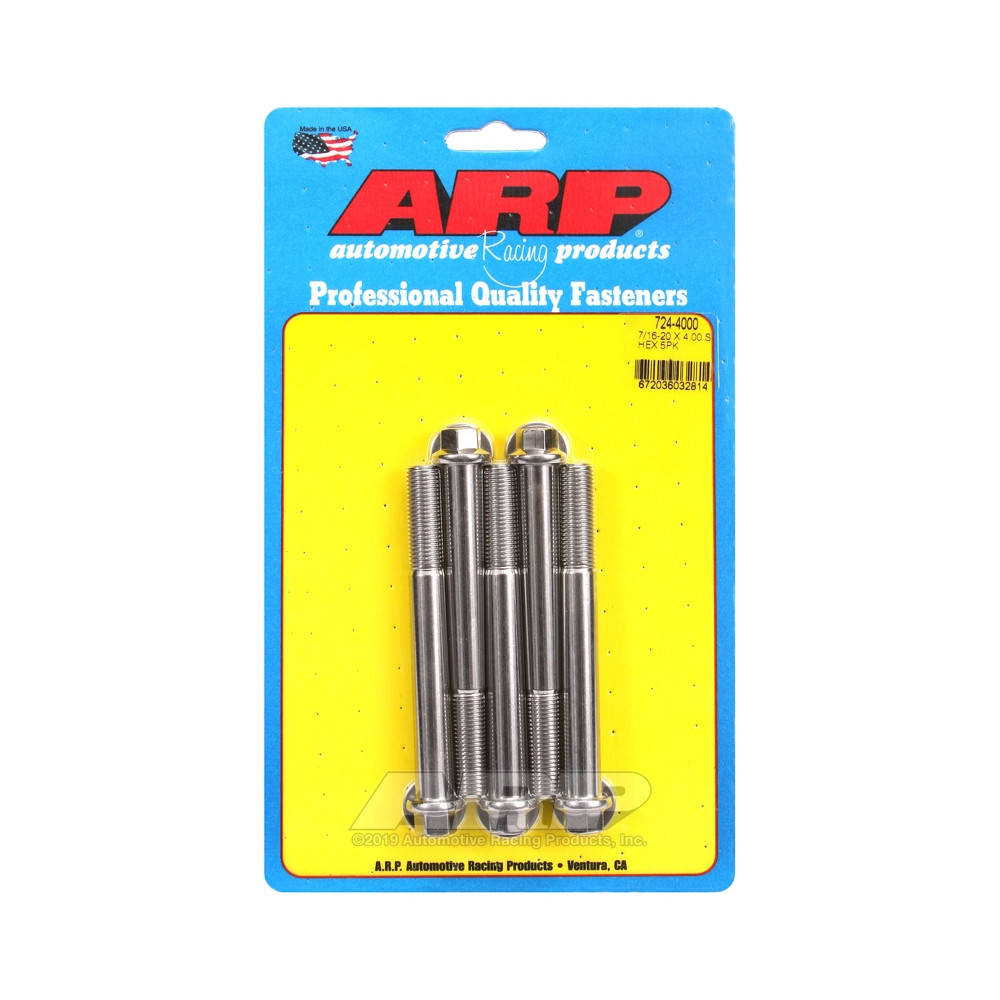 Boulonnerie universelle ARP 7/16-20 - Inox Hex x5 - ARP-724-4000 - 724-4000 - 3666618198941