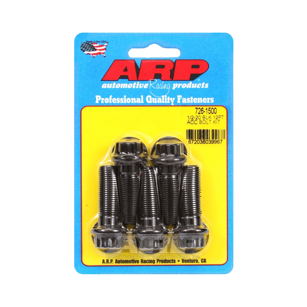 Boulonnerie universelle ARP 1/2-20 - Black Oxyde 12 Pts x5 - ARP-726-1500 - 726-1500 - 3666618199153